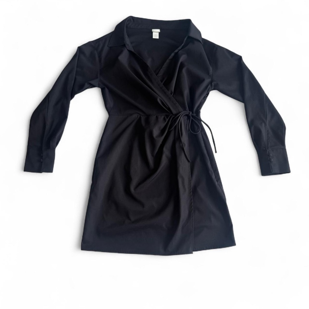 H&M Black Long Sleeve Dress